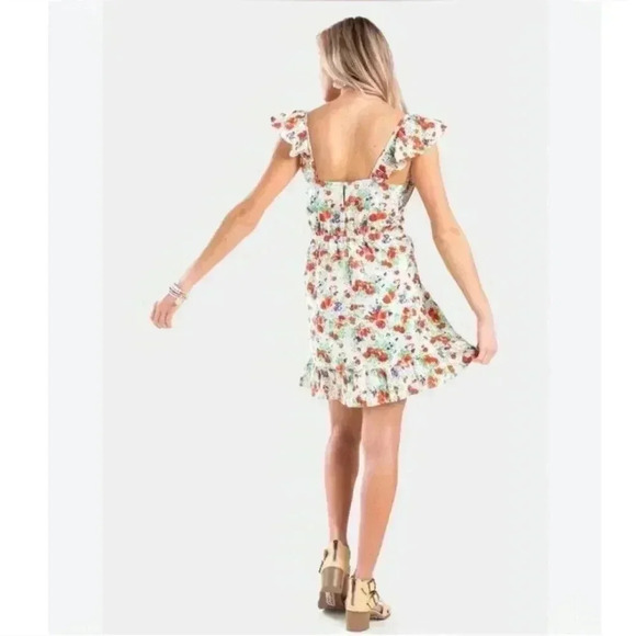 Francescas Floral Ruffle Mini Dress - Picture 3 of 8